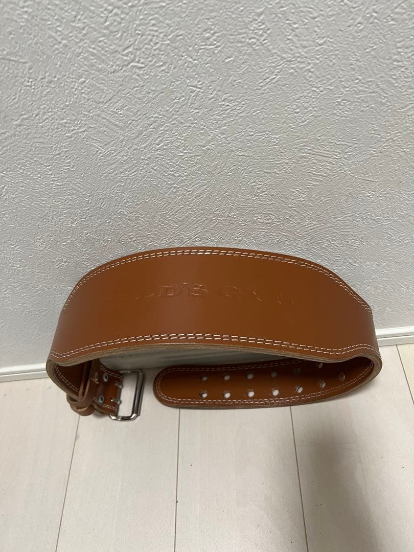 ゴールドジム　プロレザーベルト　Mサイズ