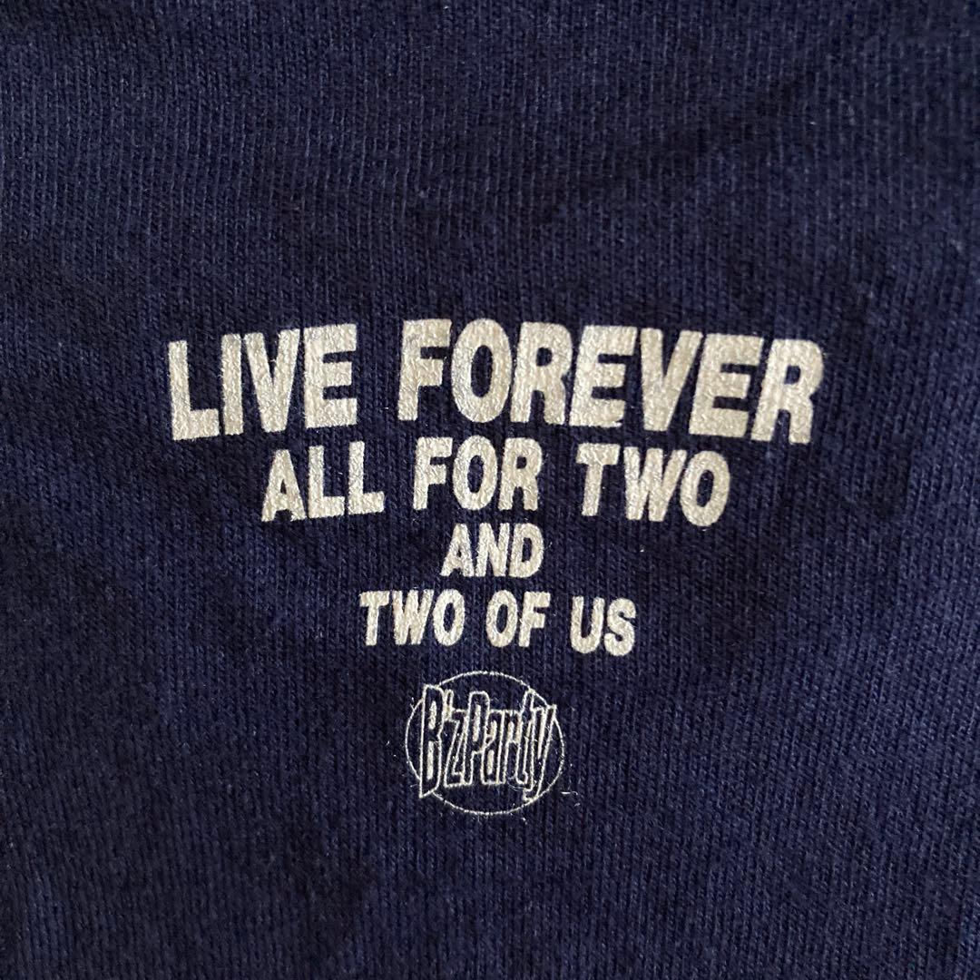 【レア】B'z ビーズTシャツ90年代ライブ　ネイビー