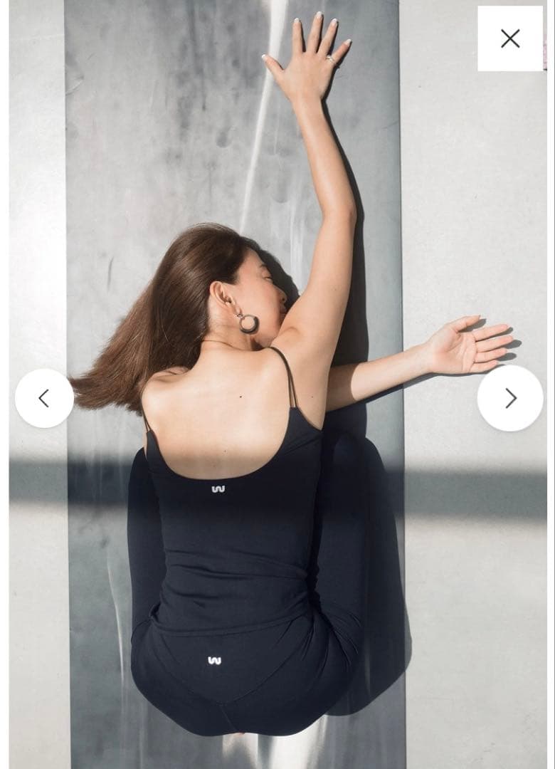 WERTHY 　ESSENTIAL YOGA TOP ブラック　S