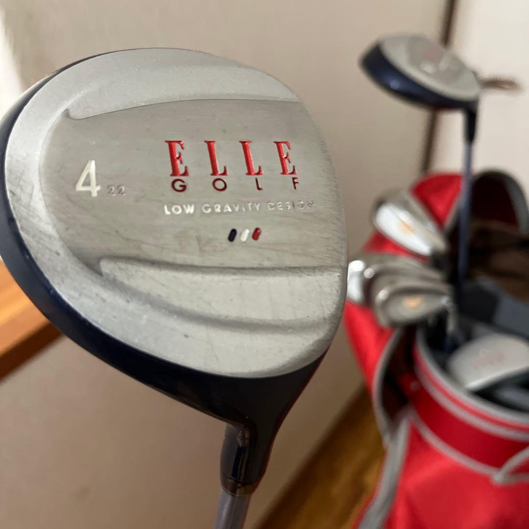 ELLE ゴルフクラブ７本セット　キャディバック