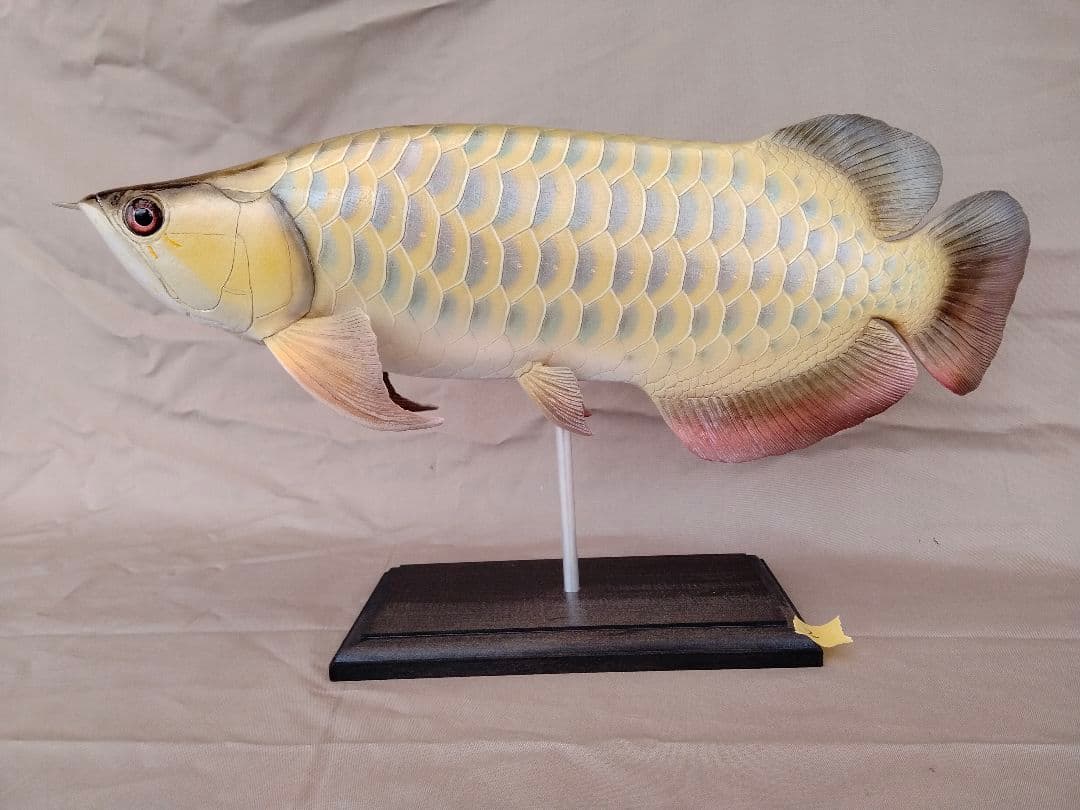 ハンドメイド　41cmアジアアロワナ　フィギュア　レプリカ　オブジェ　置物