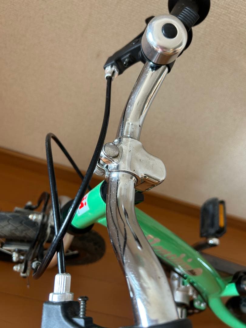 【美品】へんしんバイク2 エメラルドグリーン 緑 自転車 ストライダー