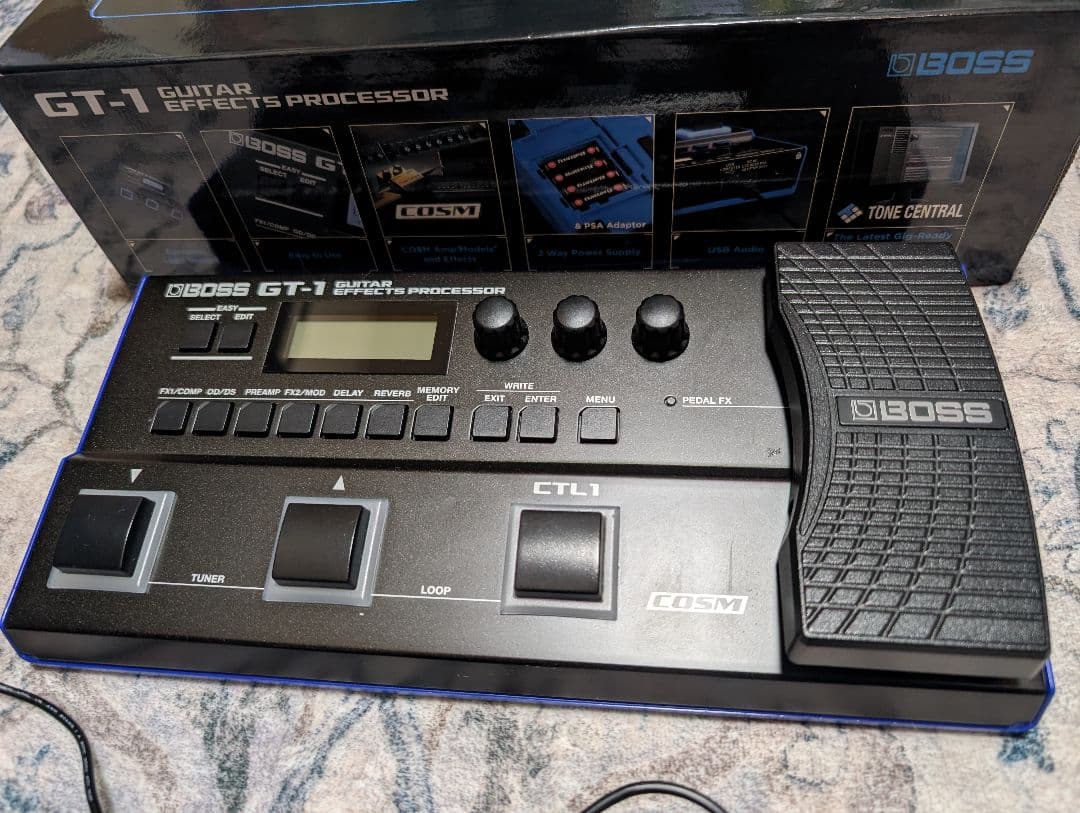 BOSS GT-1 ギター用 マルチエフェクター 純正アダプター付き