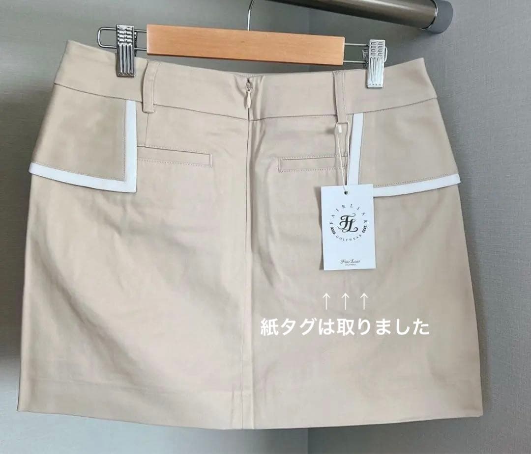 上品新品未使用！FairLiar ゴルフスカート ベージュ