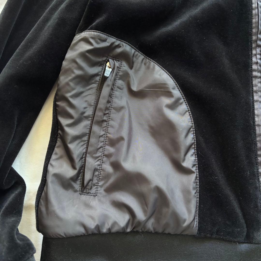 サイズ40（L） 別珍×ナイロン切替 ブルゾン M・U ・SPORTS 黒