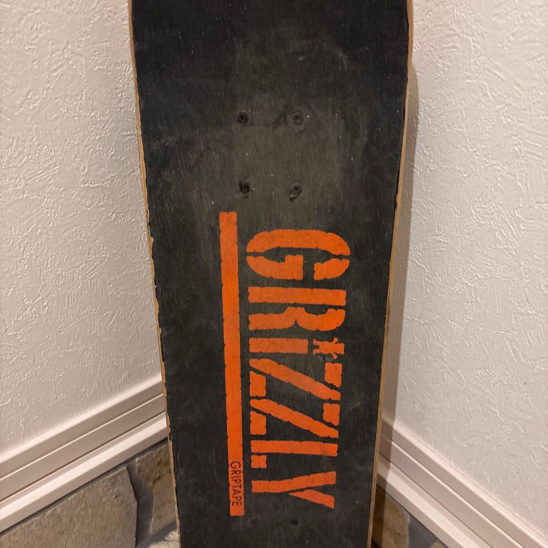 GRIZZLY スケートボードデッキ オレンジロゴ　スケボー　ストリート