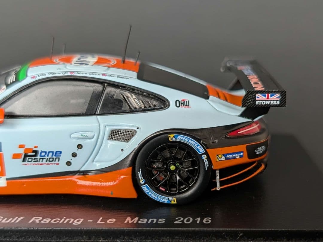 スパーク 1/43 ポルシェ 911 RSR Gulf Racing 2016