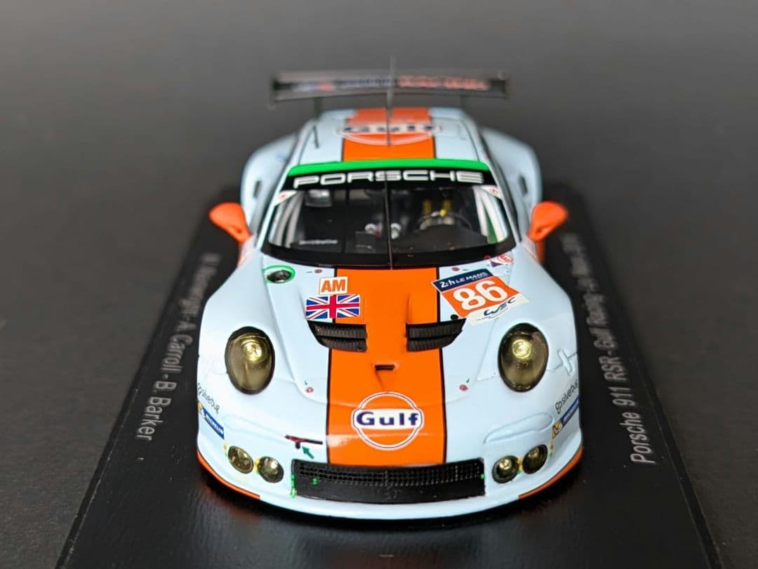 スパーク 1/43 ポルシェ 911 RSR Gulf Racing 2016