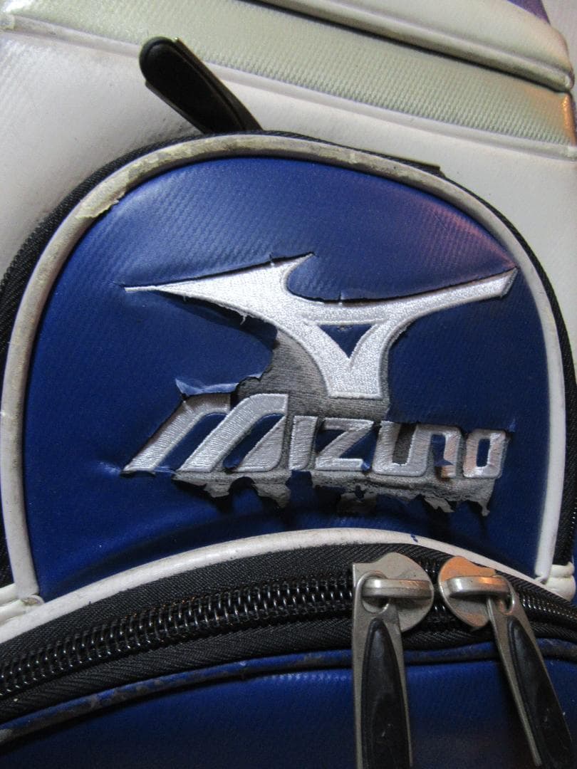 ★☆★ミズノ★Mizuno★3点式★ゴルフバック★白/青★