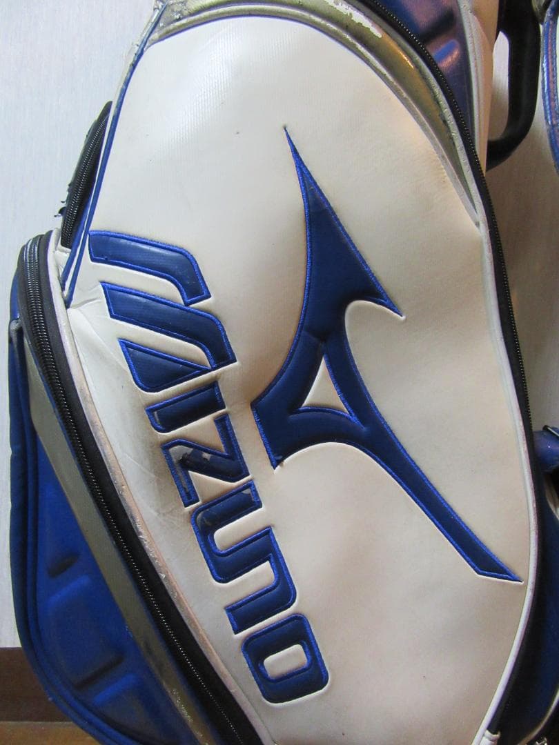 ★☆★ミズノ★Mizuno★3点式★ゴルフバック★白/青★