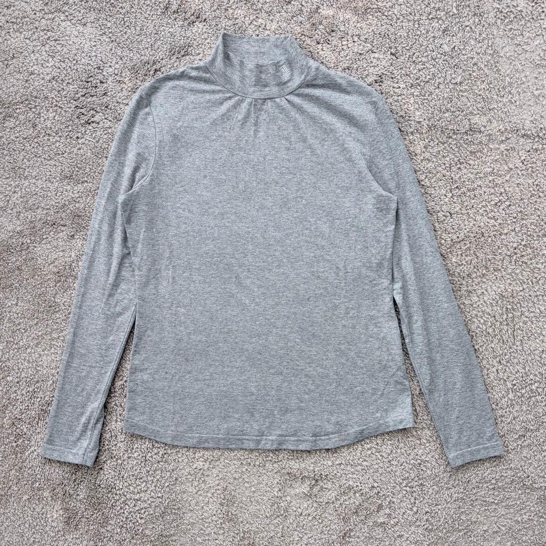 LANVIN SPORTハイネックアンダー長袖Tシャツ グレー＆白セット売り38