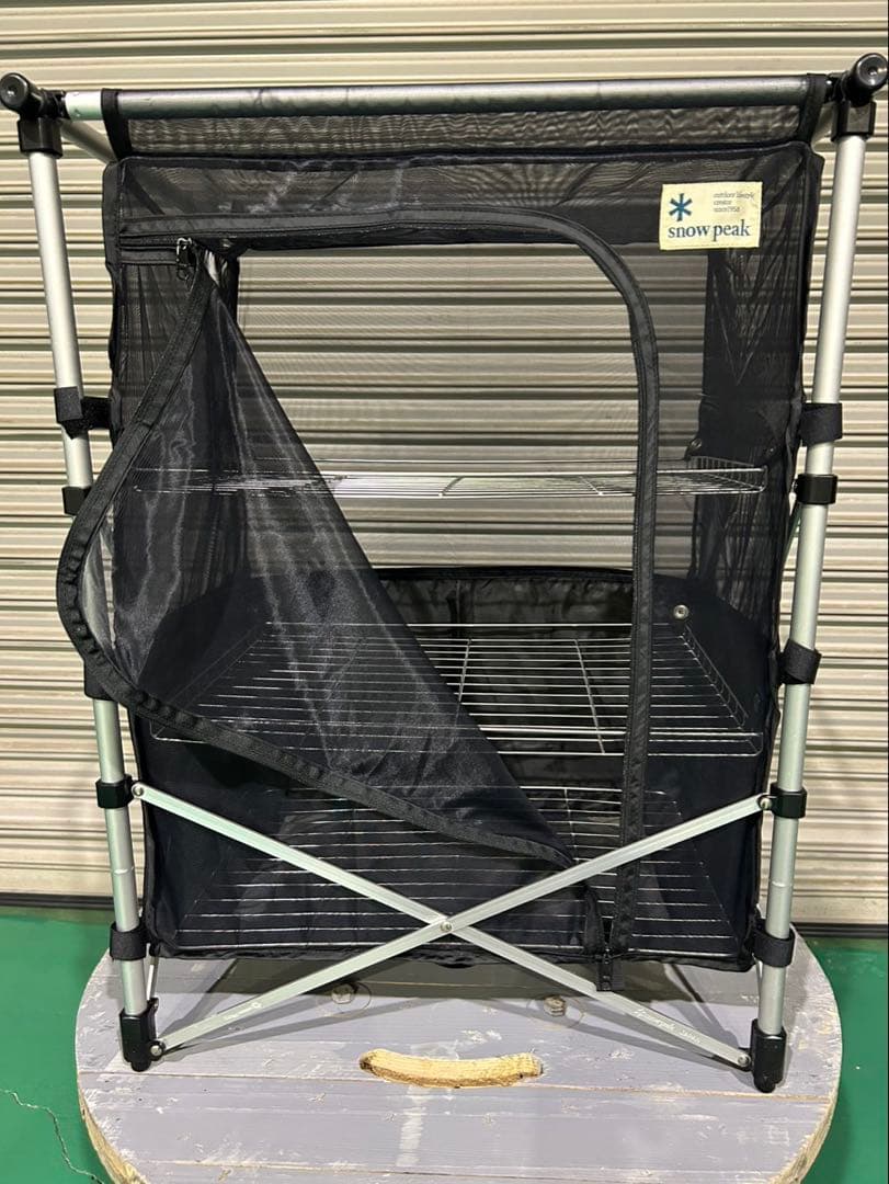 限定セール中！廃盤品 スノーピークメッシュラックスタンド ネットラックスタンド