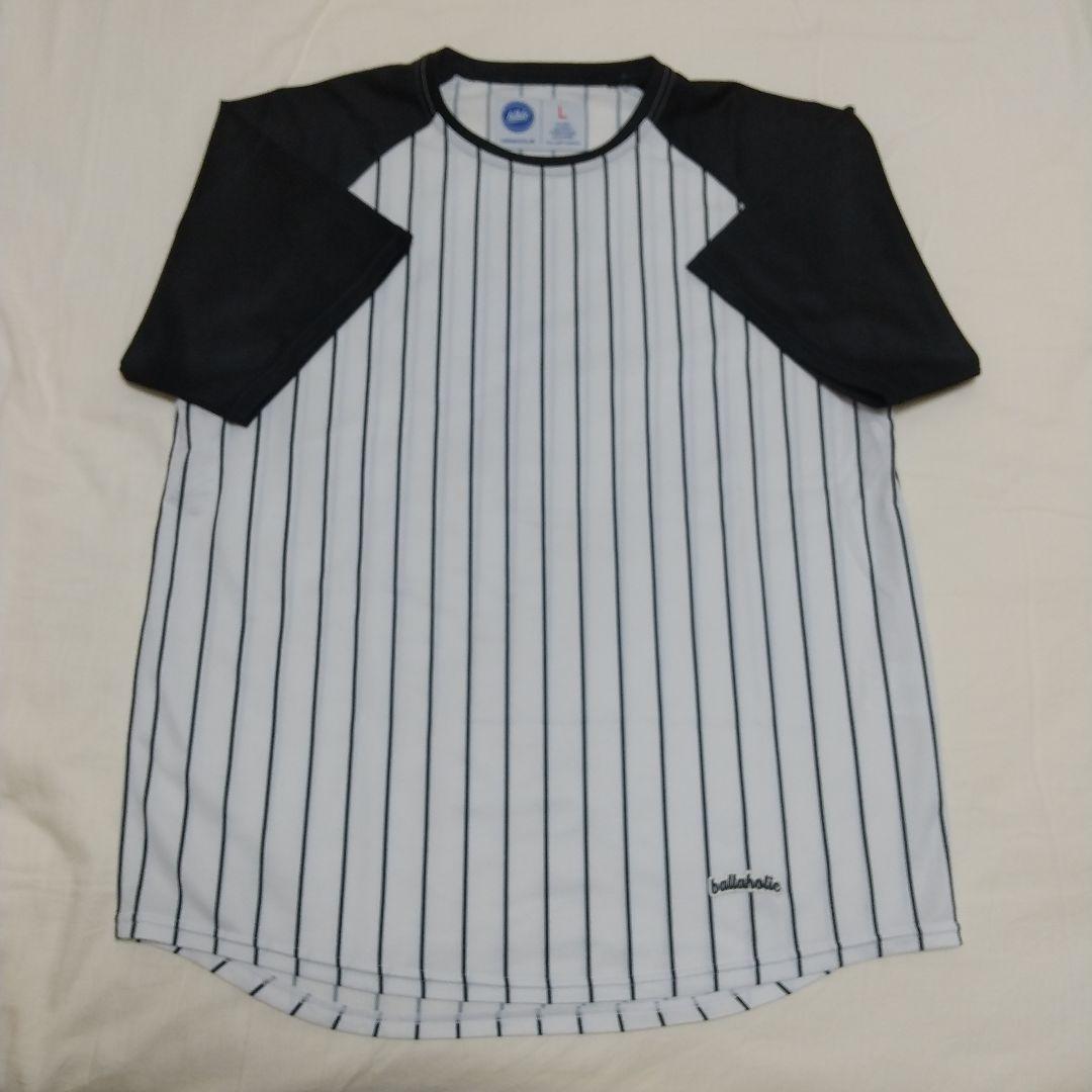 ballaholic stripe cool tee サイズL