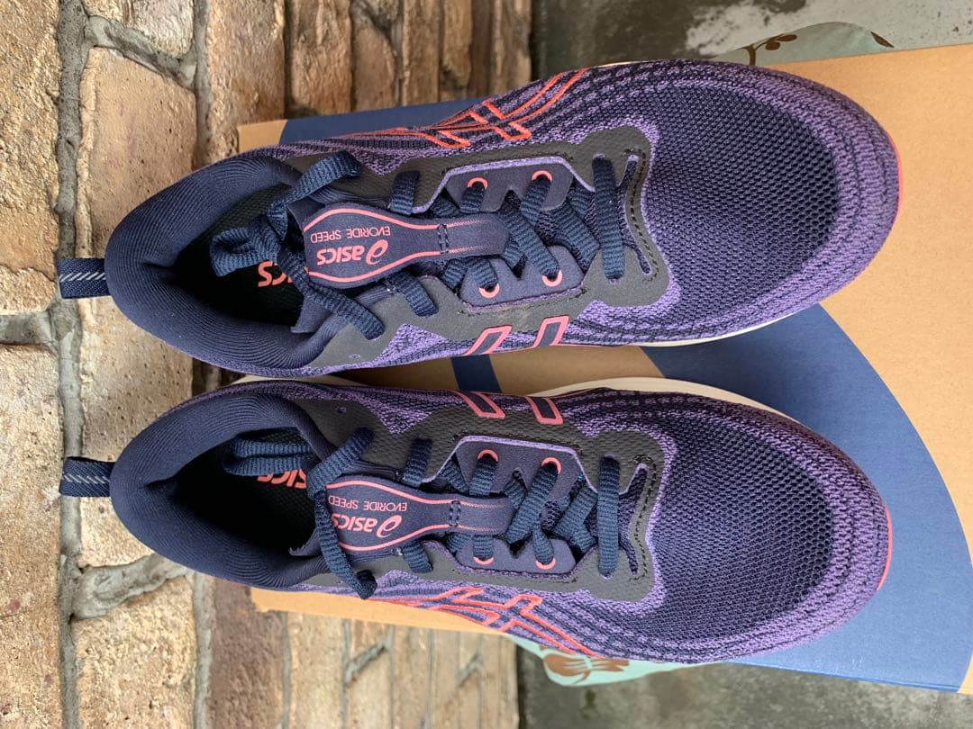 正規品美品！asics EvoRide SPEED 25.0cm ネイビー