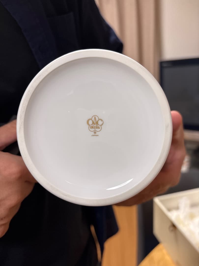 大倉陶園　花瓶 南天花　未使用　箱あり