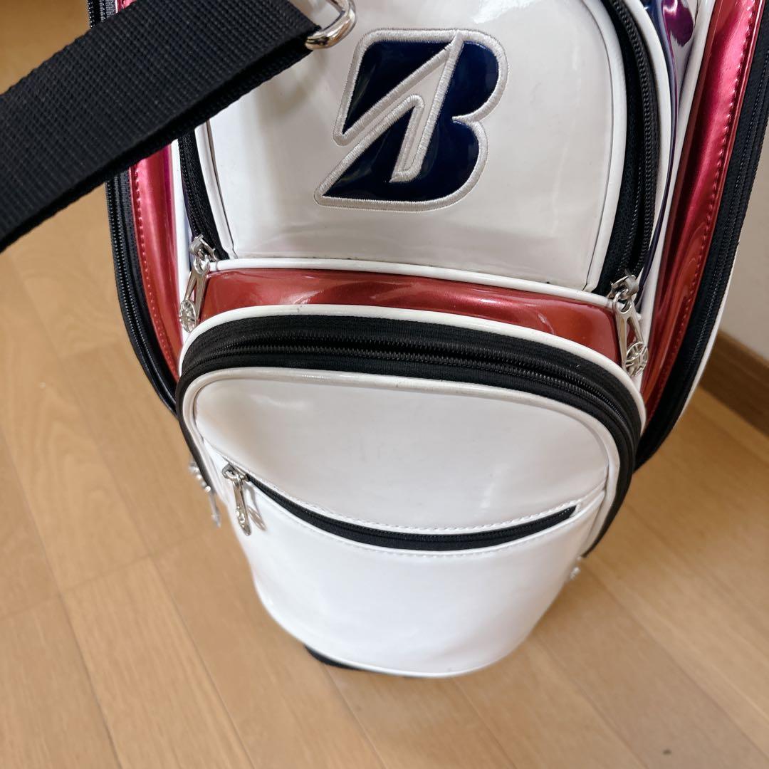 K478 BRIDGESTONE エナメル キャディバッグ