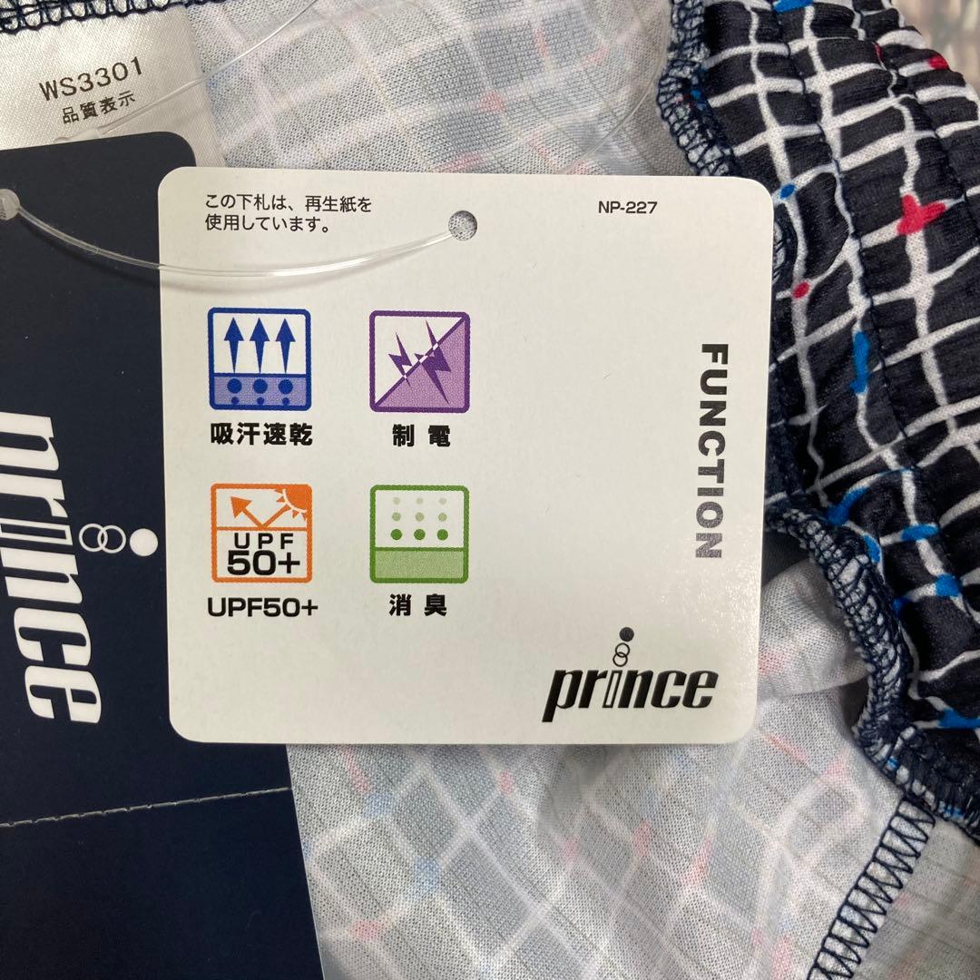 美品　Prince　（M）　総柄テニススカート　スコート　ネイビ