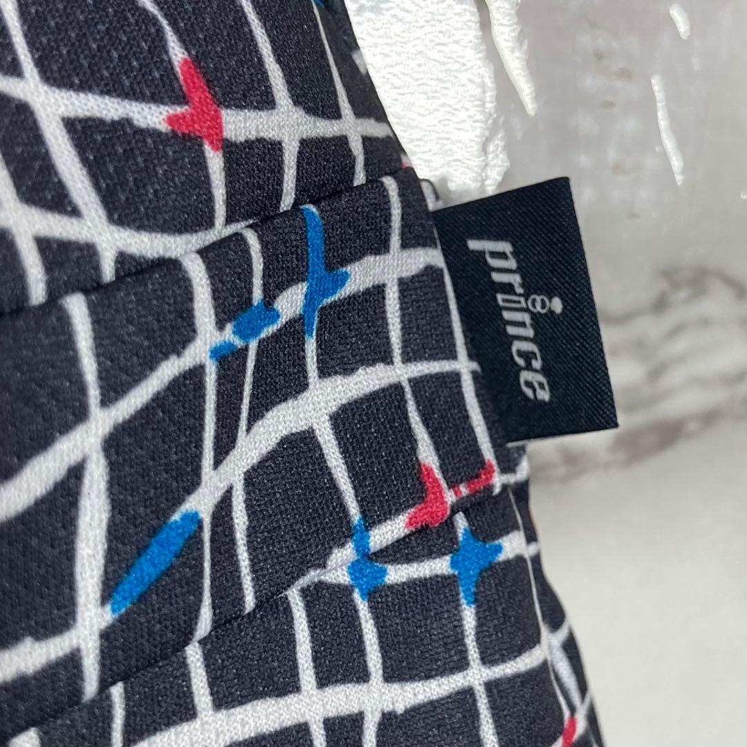 美品　Prince　（M）　総柄テニススカート　スコート　ネイビ