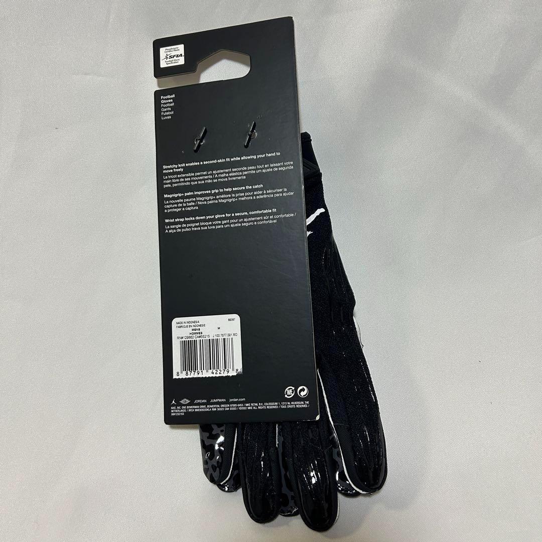 【新品】 アメフト Jordan Fly Lock　グローブ　Black　M