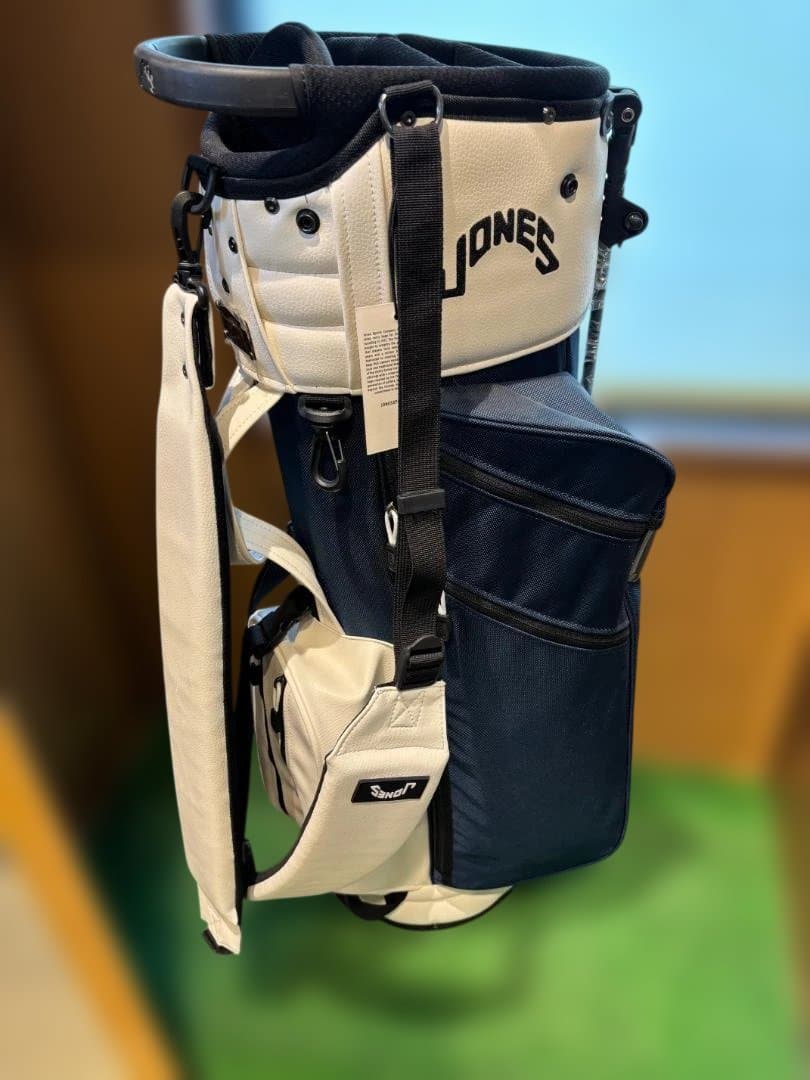 新古品！JONES ジョーンズ スタンドキャディバッグ ネイビー