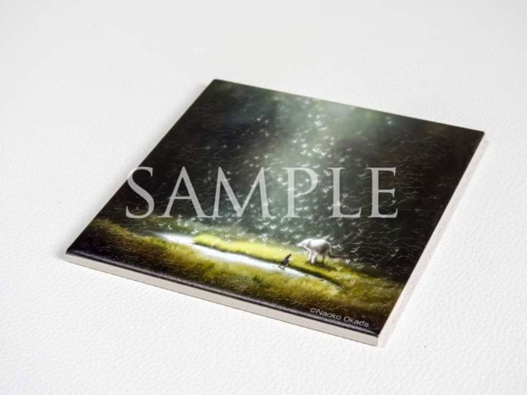 岡田尚子「とむらい日和」アートタイル陶板（非売品）
