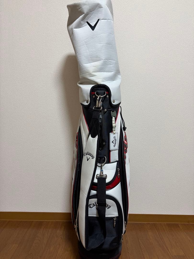 Callaway ゴルフバッグ ホワイト/レッド 9.5型