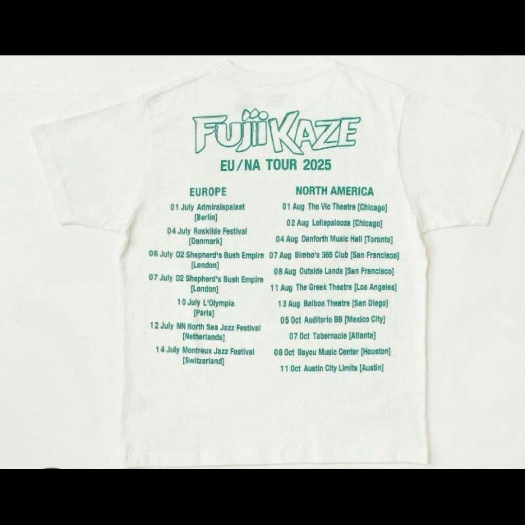 FUJII KAZE EU/NA TOUR 2025 Tシャツ XL