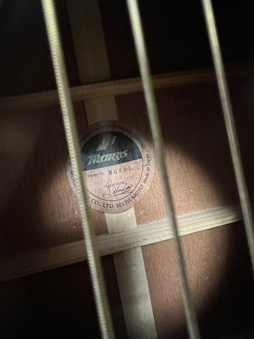 モーリス　Morris MG-601 アコースティック　ハードケース付き