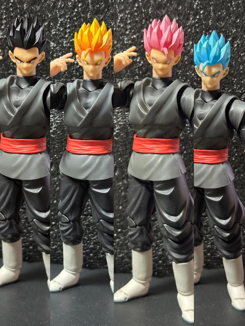s.h.figuarts ゴハンブラック 改造4セット ポタラｘ1個付き