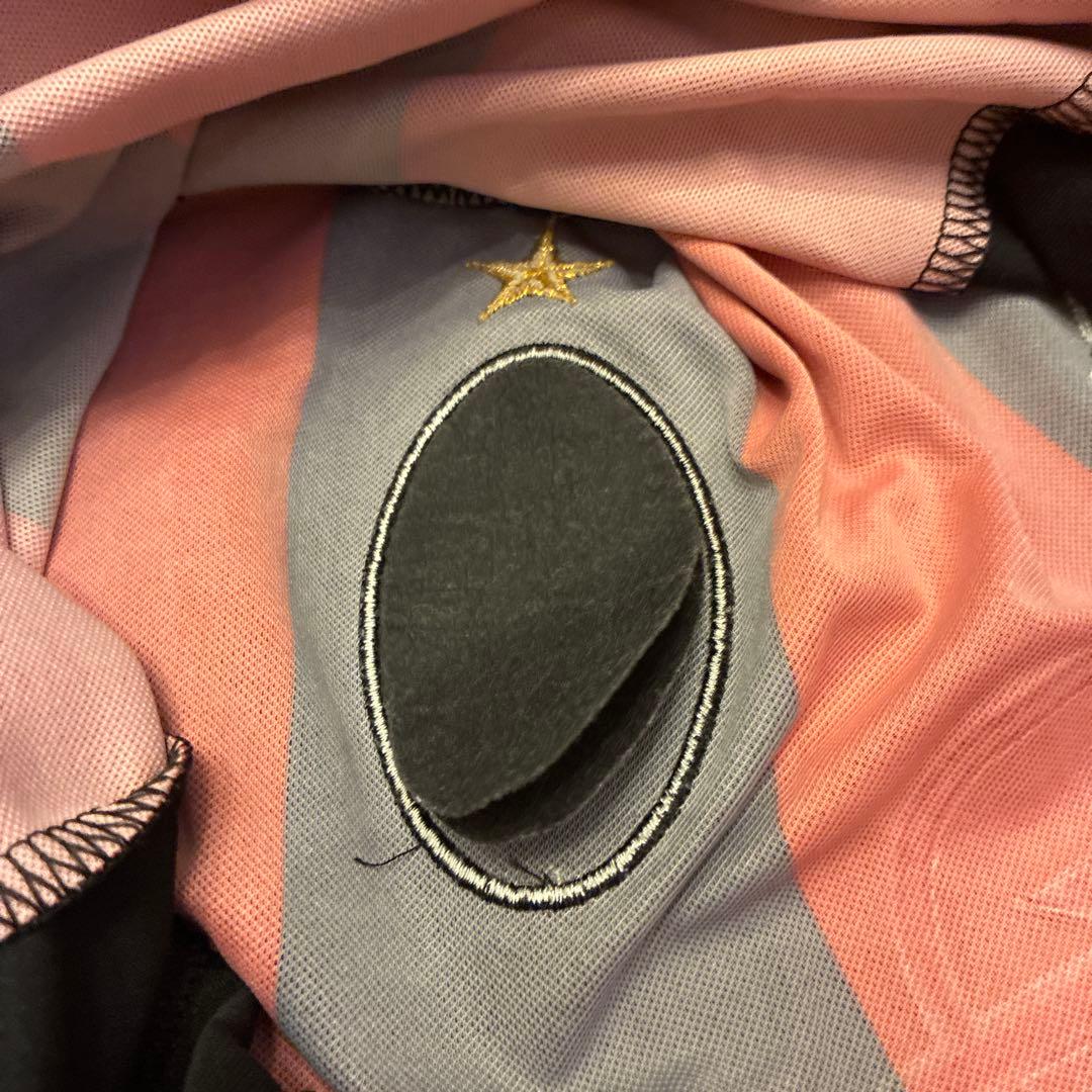 ACミラン adidas シャツ Lサイズ 赤 黒 イタリア製