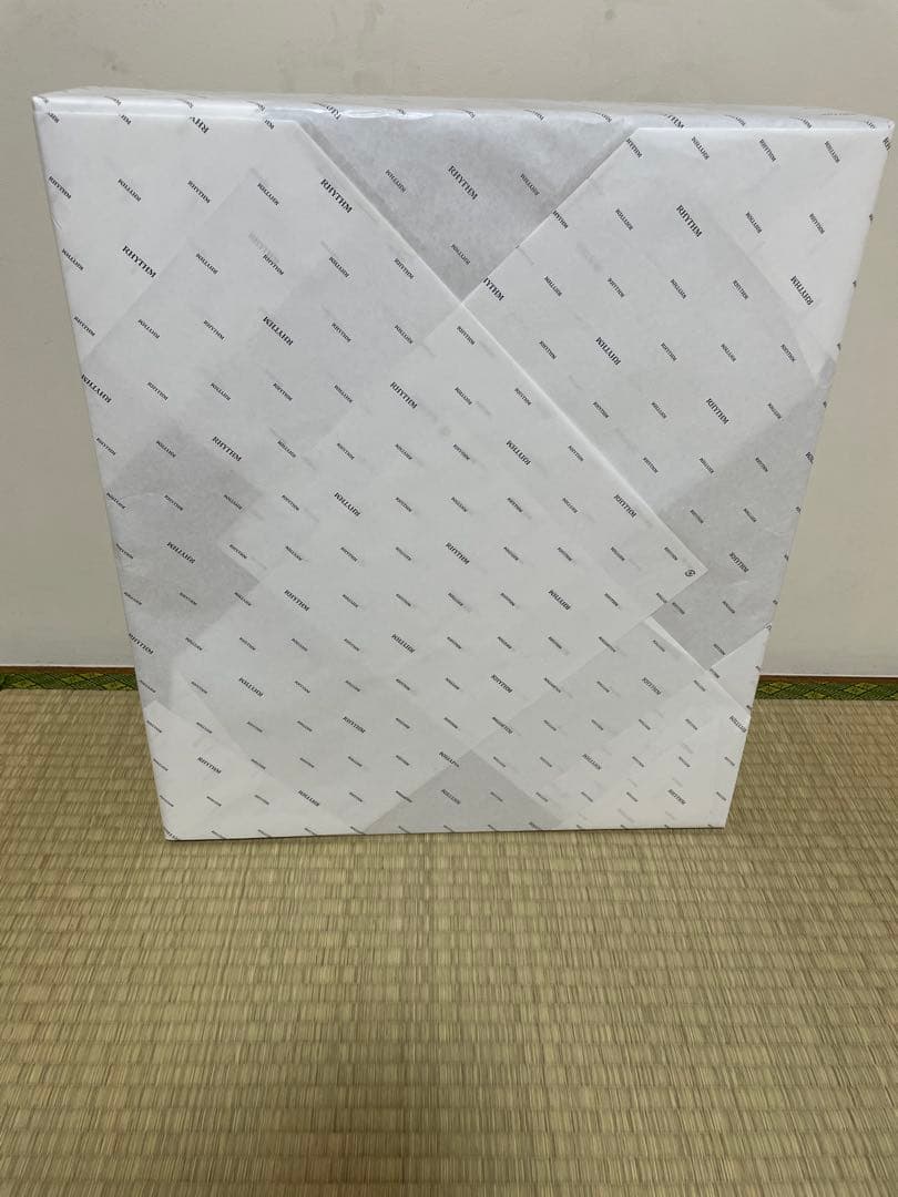 手渡し可能【未開封品】RHYTHM スモールワールドブラウド 掛時計