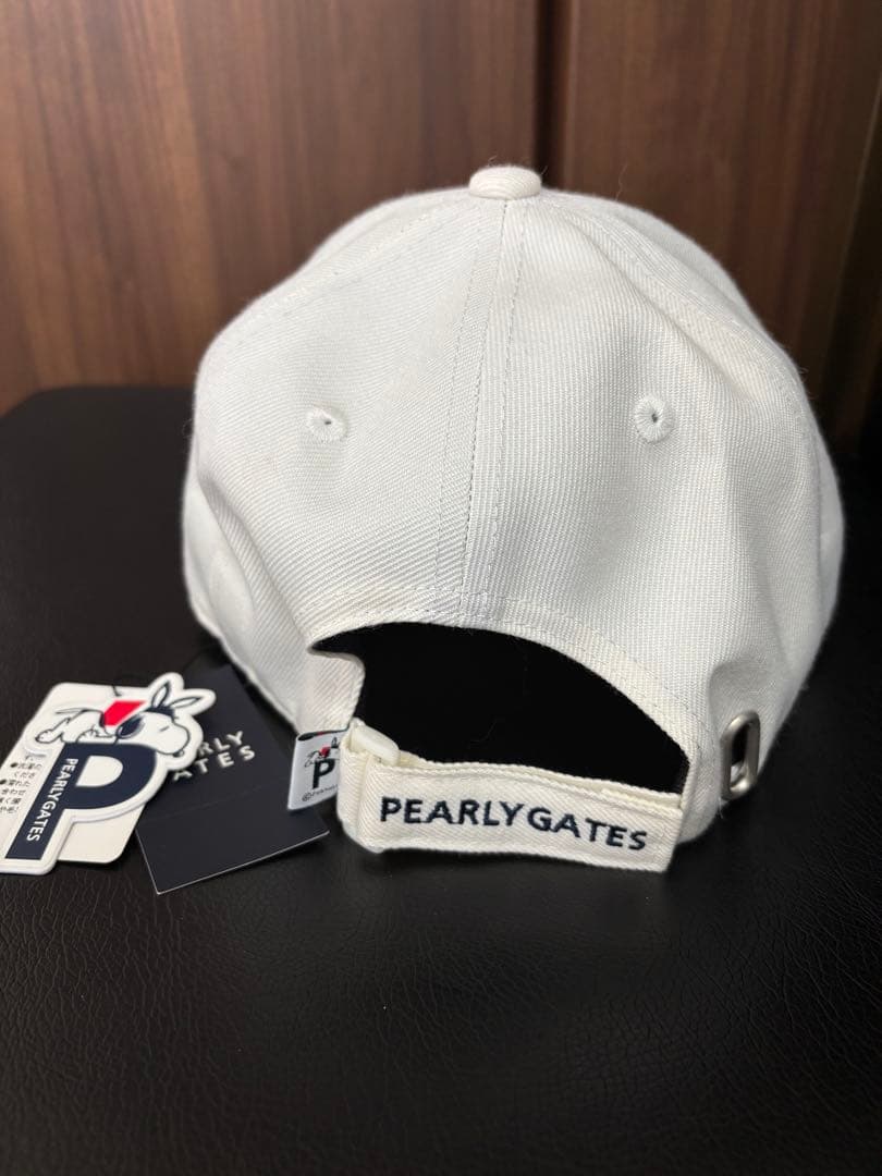 PEARLY GATES スヌーピーキャップ ホワイト FR