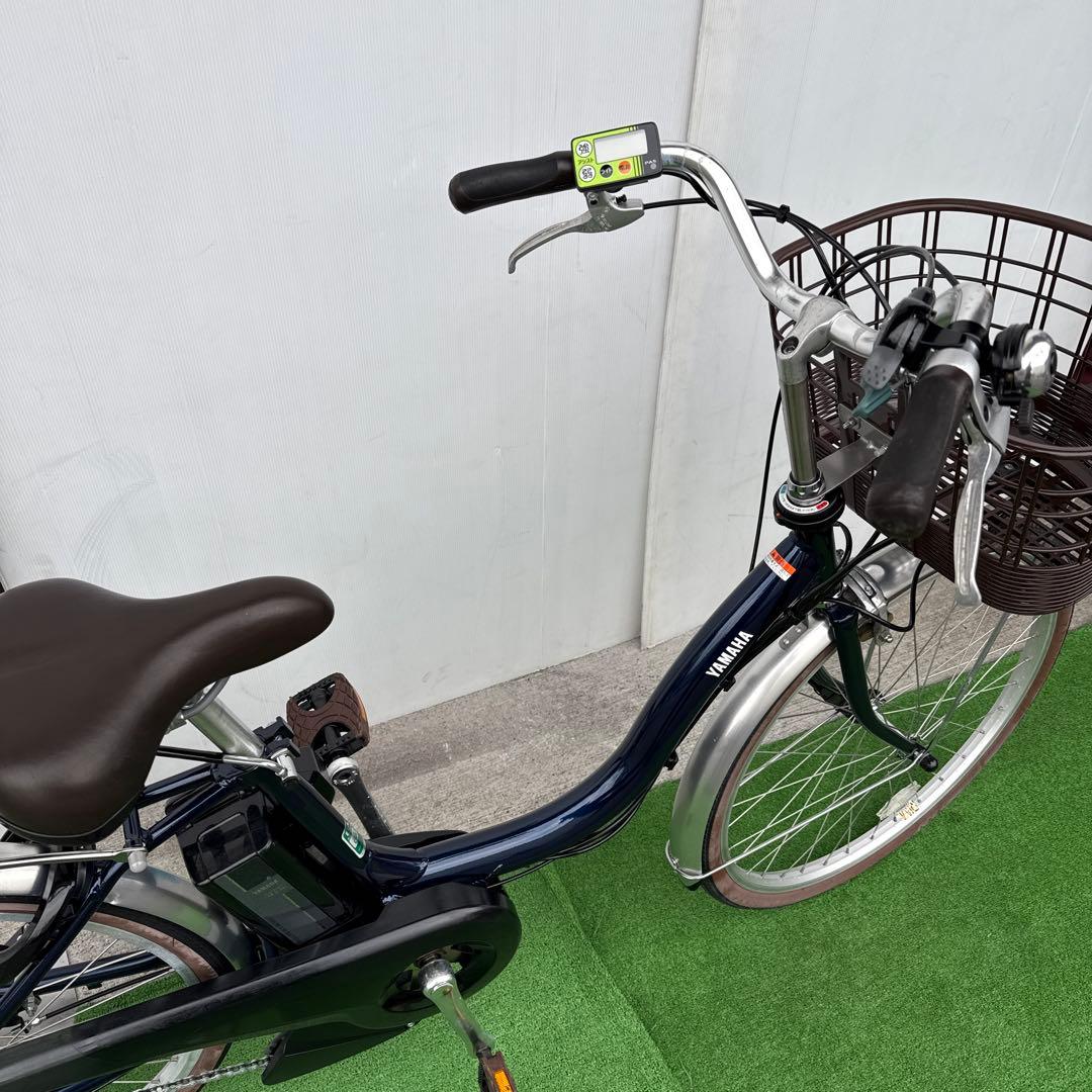 YAMAHAヤマハ電動アシスト自転車24インチ バッテリー12.3Ahブルー美品