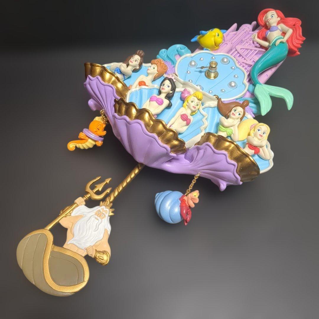 【ジャンク】ディズニー　リトルマーメイド　壁掛け時計