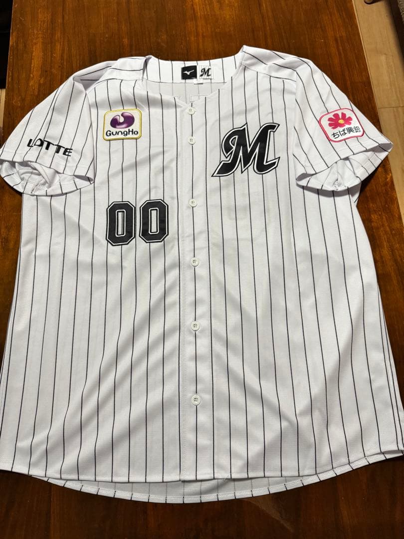 千葉ロッテマリーンズ　池田来翔選手　ホームユニフォーム　Oサイズ