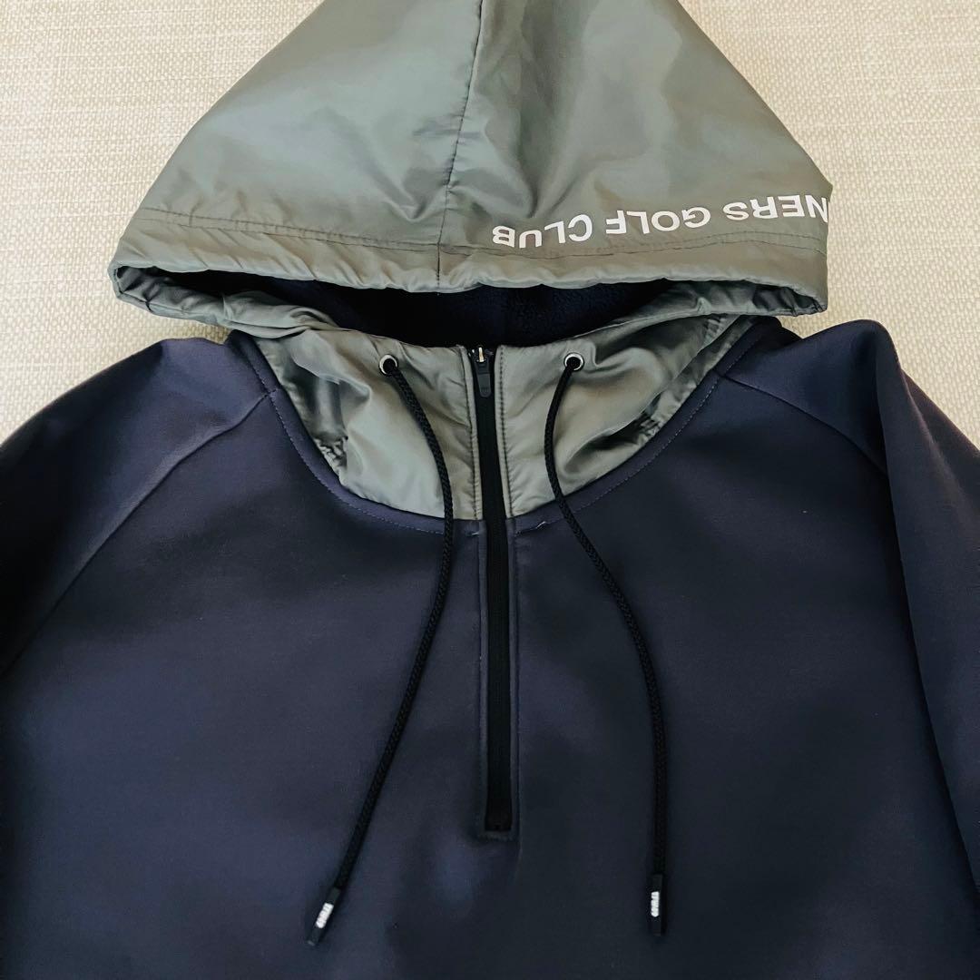 【美品】TFW49 ハーフジップ コンビネーションパーカー L
