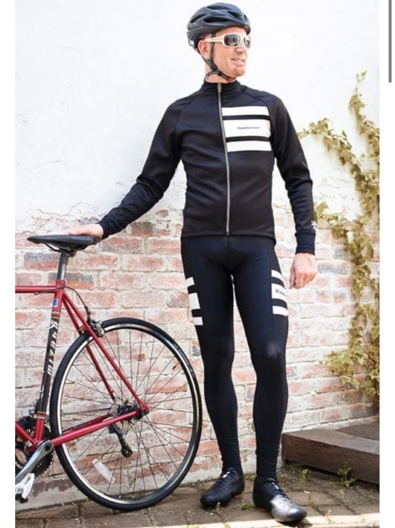 Kapelmuur サイクルジャージ 上下セットブラックカペルミュールM 裏起毛