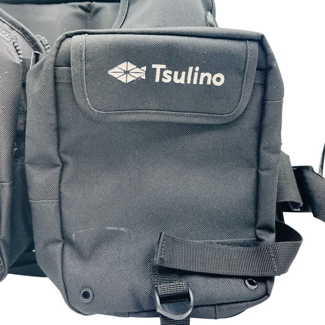 Tsulino フィッシングベスト ブラック
