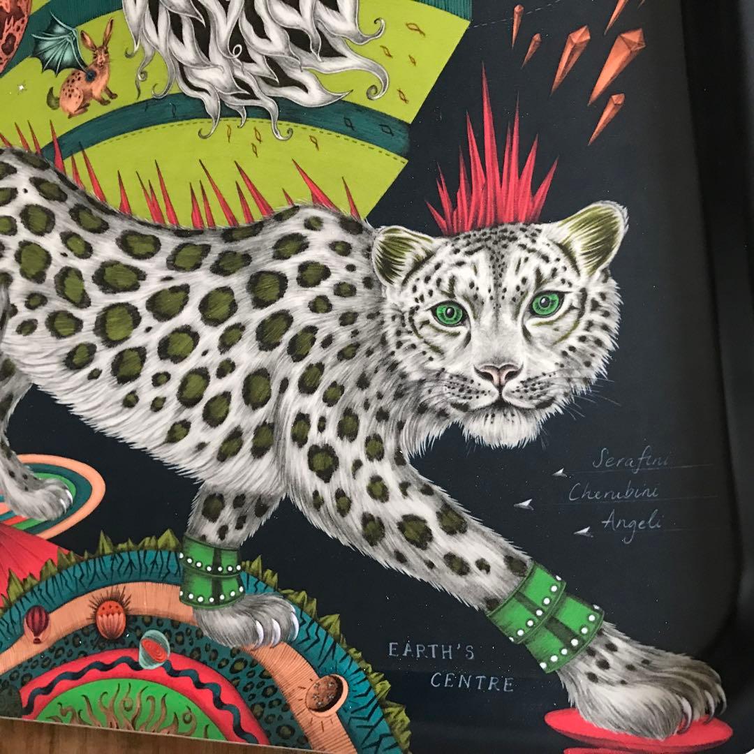 北欧ブランドjamidaのデザイナーズトレー/ ユキヒョウ【43×33cm】