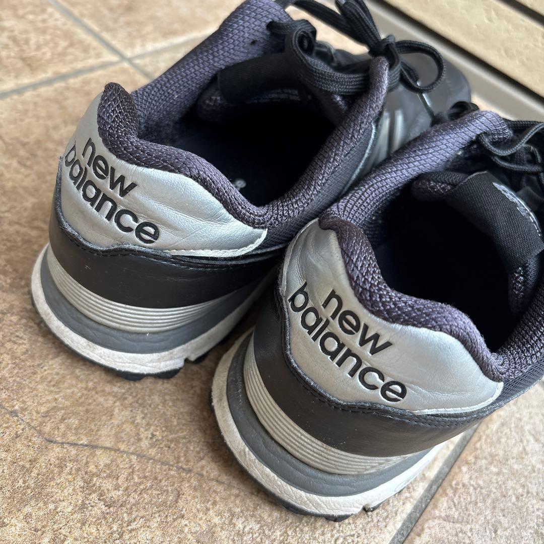 New Balance 574 ブラック ゴルフシューズ