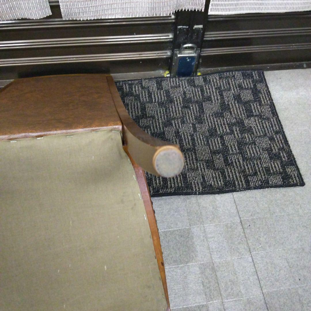 ☆期間限定！【豪華革張りレトロ チェアA現状品】