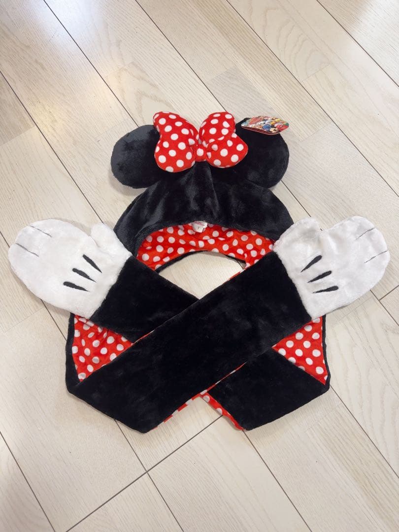 ディズニー ミニー マフラーキャップ