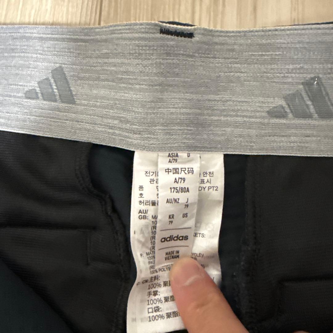 adidas メンズ ゴルフパンツ ブラック 175/80A