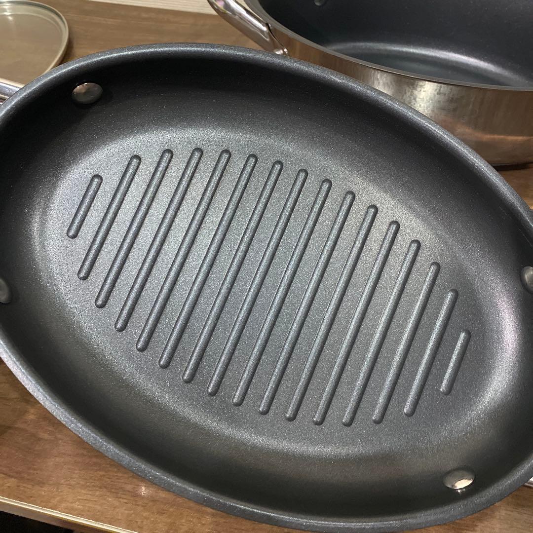 Meyer　マイヤージャパン　オールインワン　オーバルパンセット　グリルパン
