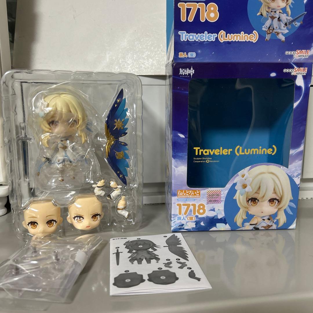 原神　ねんどろいど　旅人　空　蛍