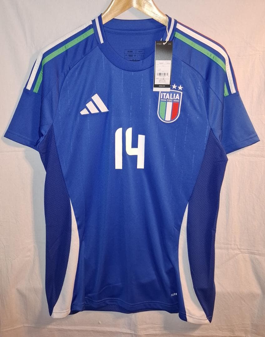 【限界最終価格】イタリア代表 2024 レプリカ ホーム 14.キエーザ