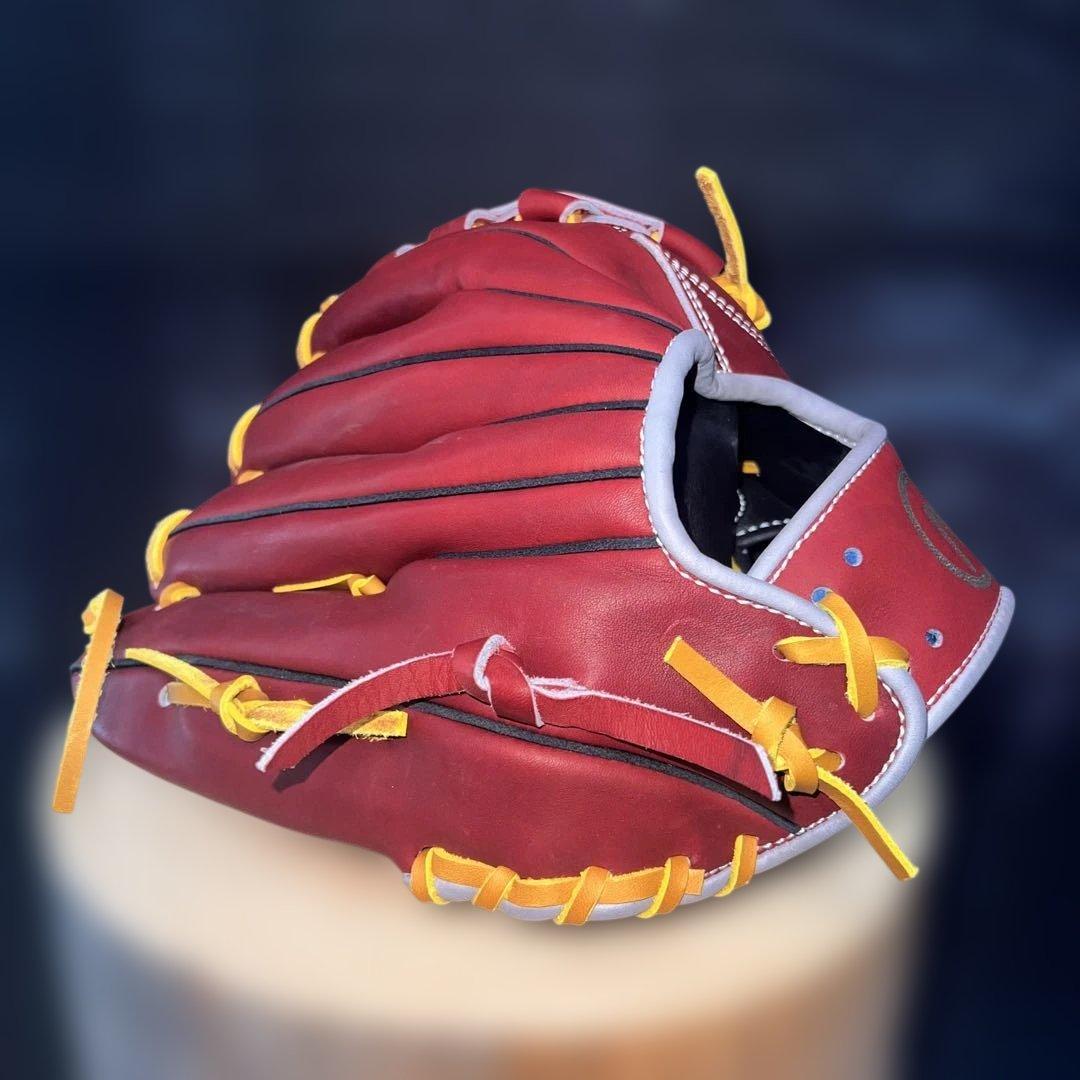 まるしんスポーツ　まるしんグローブ　ワインレッドレザー 硬式野球グローブ