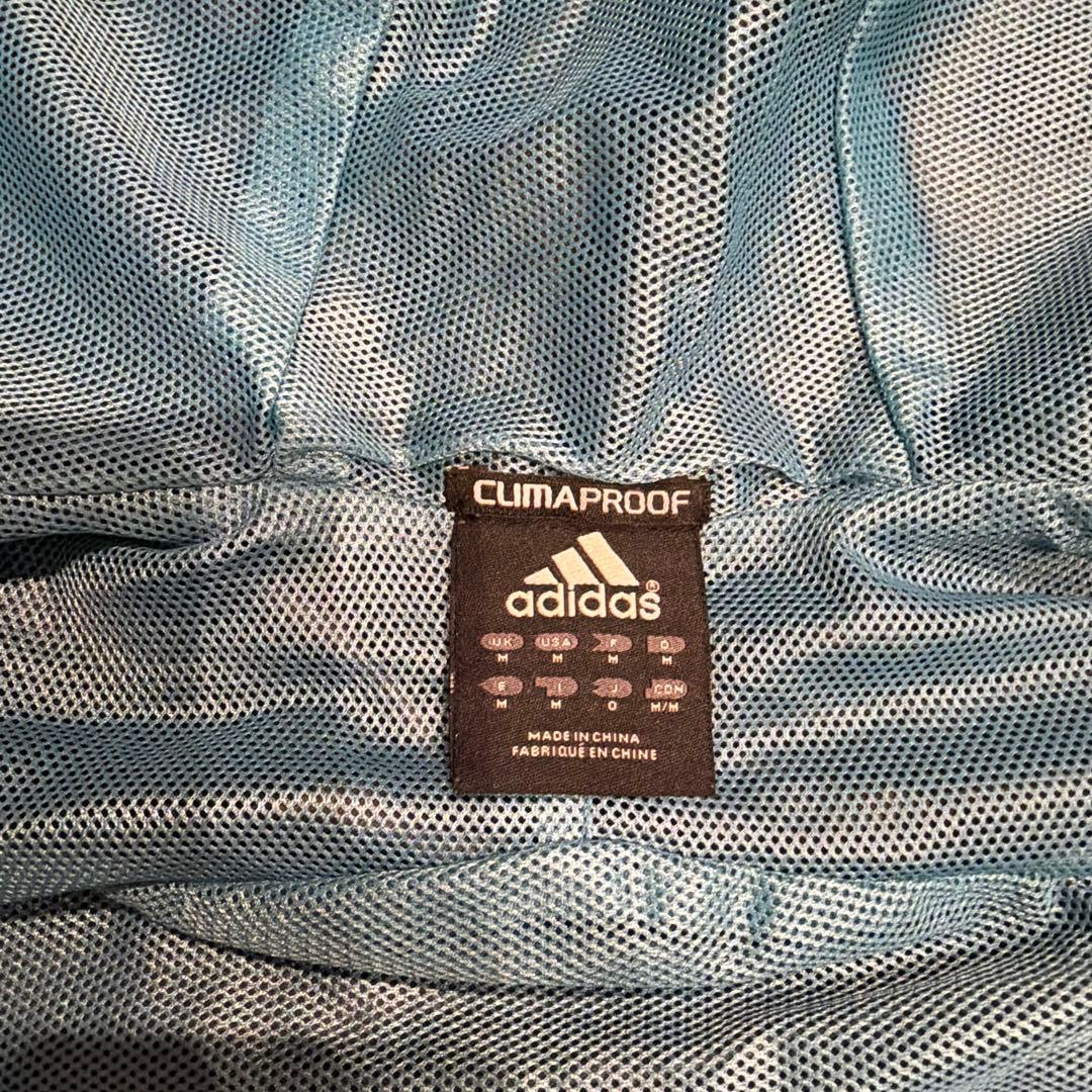adidas フード付きランニングウェア上下セット ネイビー