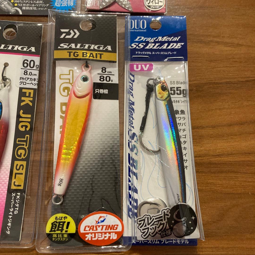ソルティガ　TGベイト、FKジグTG、TGビンビンスイッチ、ドラッグメタル他
