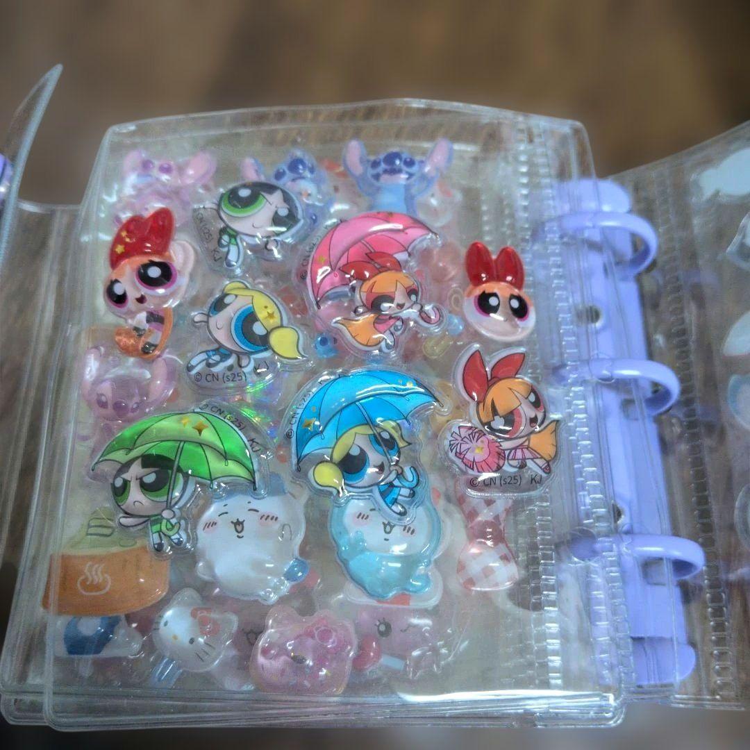 シール帳完成品　サンリオ　ディズニー　パワパフボンボンドロップ　プチド